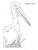 +line+art+outline+stork+coloring+page+ clipart