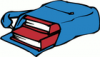 +read+reading+Books+in+Backpack+ clipart