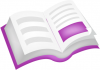 +read+reading+book+open+icon+purple+ clipart