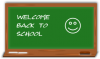 +school+chalkboard+welcome+ clipart