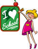 +child+kid+children+I+love+school+girl+blackboard+ clipart