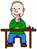 +child+kid+children+student+desk+boy+ clipart