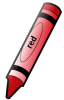 +education+supply+crayon+red+1+ clipart