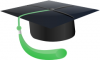 +hat+graduation+cap+green+tassle+ clipart