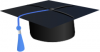 +hat+graduation+cap+short+tassle+blue+ clipart