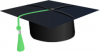 +hat+graduation+cap+short+tassle+green+ clipart