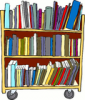 +learn+library+book+cart+ clipart
