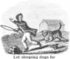 +proverb+illustration+let+sleeping+dogs+lie+ clipart