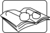 +read+reading+icon+BW+ clipart