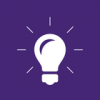 +sign+information+idea+icon+purple+ clipart