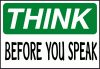 +sign+information+think+before+you+speak+ clipart