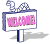 +sign+information+welcome+blue+2+ clipart