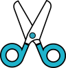 +cut+sharp+utensile+safety+scissors+cyan+ clipart