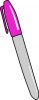 +write+writing+utensile+Permanent+Marker+pink+ clipart