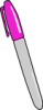 +write+writing+utensile+Permanent+Marker+pink+ clipart