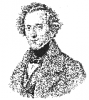 +famous+people+composer+musician+Felix+Mendelssohn+lineart+ clipart