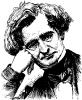 +famous+people+composer+musician+Hector+Berlioz+lineart+ clipart