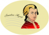 +famous+people+composer+musician+Mozart+Amadeus+ clipart