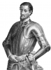 +famous+people+explorer+history+Hernando+DeSoto+engraving+ clipart