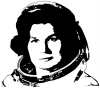 +famous+people+scientist+Valentina+Tereshkove+first+woman+in+space+ clipart