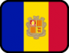 +flag+emblem+country+andorra+outlined+ clipart