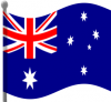 +flag+emblem+country+australia+flag+waving+ clipart