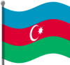 +flag+emblem+country+azerbaijan+flag+waving+ clipart