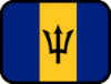 +flag+emblem+country+barbados+outlined+ clipart