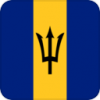 +flag+emblem+country+barbados+square+ clipart