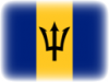 +flag+emblem+country+barbados+vignette+ clipart