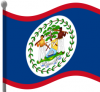 +flag+emblem+country+belize+flag+waving+ clipart