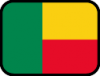 +flag+emblem+country+benin+outlined+ clipart