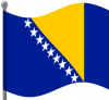 +flag+emblem+country+bosnia+and+herzegovina+flag+waving+ clipart