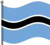 +flag+emblem+country+botswana+flag+waving+ clipart