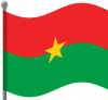 +flag+emblem+country+burkina+faso+flag+waving+ clipart