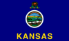 +flag+emblem+pennant+Kansas+ clipart