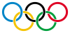 +flag+emblem+pennant+olympic+flag+rings+ clipart