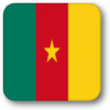 +flag+emblem+country+cameroon+square+shadow+ clipart