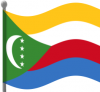 +flag+emblem+country+comoros+flag+waving+ clipart