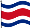 +flag+emblem+country+costa+rica+flag+waving+ clipart