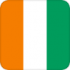 +flag+emblem+country+cote+divoire+square+ clipart