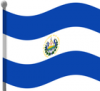 +flag+emblem+country+el+salvador+flag+waving+ clipart