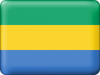 +flag+emblem+country+gabon+button+ clipart