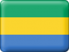 +flag+emblem+country+gabon+button+ clipart