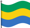 +flag+emblem+country+gabon+flag+waving+ clipart