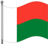 +flag+emblem+country+madagascar+flag+waving+ clipart