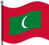 +flag+emblem+country+maldives+flag+waving+ clipart