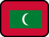 +flag+emblem+country+maldives+outlined+ clipart