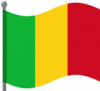 +flag+emblem+country+mali+flag+waving+ clipart