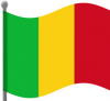 +flag+emblem+country+mali+flag+waving+ clipart